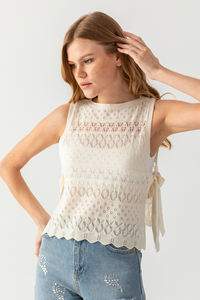 เสื้อปอนโชสีดำลายฉลุ - Product Image 6