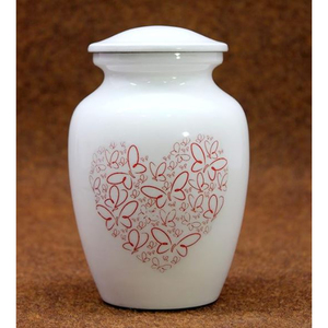 Venta al por mayor urnas decorativas blanco nuevo diseño urna de cremación recuerdo Memorial cenizas humanas contenedor tarro olla entierro urnas funerarias - Product Image 6