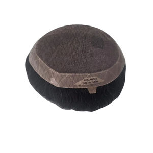 Cheveux humains Remy indiens bouclés, toupet et perruque pour hommes, tissage à la main, fixation par ruban adhésif, tissage unique, permanente Taz Hair BD - Product Image 6