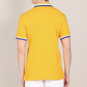 Polo uni en polyester, de couleur unie, avec logo original personnalisé Vente à chaud Vêtements de rue pour l'extérieur T-shirt de golf pour hommes - Product Image 3