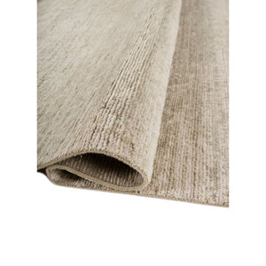 Alfombra de Lana Entrelazada a Mano de Color Sólido Entropy Ivory, Alfombra Rectangular 3D de Gran Tamaño para Habitación, Opción de Regalo de Lujo para el Hogar -AKWL-2099 - Product Image 2