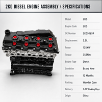 Moteur diesel 2KD 2KD-FTV 2.5L 4 cylindres neuf, bloc complet pour Toyota Hilux Fortuner