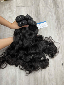 Producto Popular, Cabello Vietnamita Natural Ondulado, Trama de Cabello Humano de Doble Trama, Proveedores Vietnamitas, Alta Calidad, Disponible en Varias Longitudes - Product Image 3