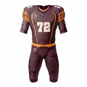 2025 meilleur prix d'usine en gros personnalisé sublimé maillots de football américain grande taille respirant manches courtes - Product Image 5