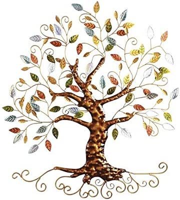 Decorazione Parete Albero Della Vita Metallico - Design Artistico