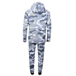 Ensemble de survêtement 2 pièces personnalisé 2025 pour le sport, imprimé par transfert thermique, uni, séchage rapide, léger, en polyester/nylon, avec pantalon - Product Image 6