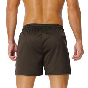 Hot Selling <b>Men's</b> Sportswear <b>Compression</b> <b>Shorts</b> For <b>Men</b> Custom Color Breathable Drawstring Knee Length Solid Spandex Material - Product Image 4