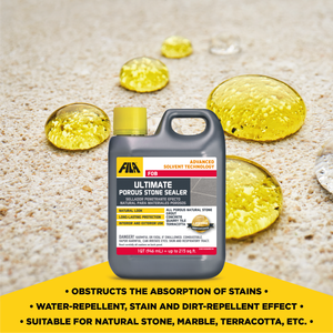 FOB FILA Surface Care Solutions Water Oil Repellent Sealer Food Safe Non Film Granite Concrete Terracotta Quarry 1L - Product Image 4