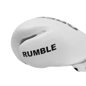 Guantes de Boxeo Rumble de Cuero de 12 oz con Cordones en la Muñeca, Logotipo Personalizado, Cómodos y Elásticos para Kickboxing y MMA, Patrón Impreso - Product Image 4