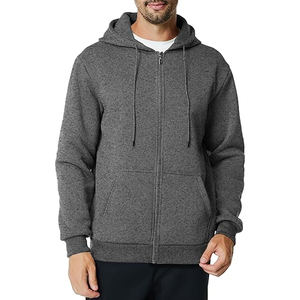 OEM personnalisé hommes fermeture éclair sweats à capuche en gros pleine fermeture éclair sweats élégant Streetwear mode sweats à capuche pour les marques 2025 - Product Image 2