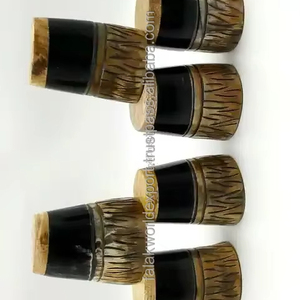 Falak World Export Verres à liqueur en corne naturelle de haute qualité Verres à vin et à bière écologiques Cadeau de mariage - Product Image 3