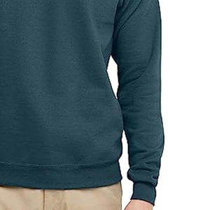Sweat-shirts à col rond surdimensionnés pour hommes avec logo personnalisé OEM Noir Gris Manches longues Pulls décontractés à capuche - Product Image 3