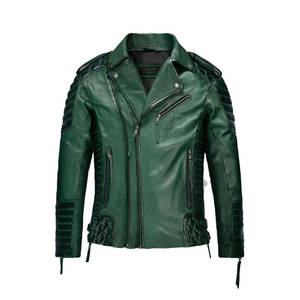 Veste en cuir décontractée pour hommes 2026, logo personnalisé, designer, vierge, grande taille, vestes pour hommes, faible MOQ - Product Image 1