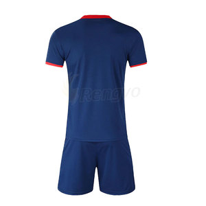 Latest Design Simple Plain Soccer Uniform Hot Sale Customize Team Name Soccer Uniform <b>Set</b> - Product Image 2