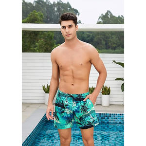 Bañador de secado rápido a precio de fábrica, pantalones cortos de playa con logotipo personalizado de verano, pantalones cortos hawaianos holgados para hombre, envío DDP - Product Image 5