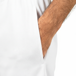 ผลิตกางเกงขาสั้นตาข่ายผู้ชายขายส่ง 100% ผ้าตาข่าย ปรับแต่งได้สำหรับเล่นกีฬาและสวมใส่ลำลอง รับสกรีนโลโก้ กางเกงขาสั้นตาข่ายผู้ชาย - Product Image 5