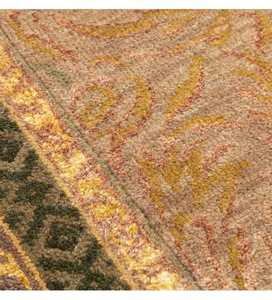 พรมกุหลาบสีทอง5x8คุณภาพสูงพรมผ้าไหมสไตล์เปอร์เซียพรมทอมือผ้าฝ้ายสำหรับใช้ในบ้านห้องนั่งเล่นการประชุม - Product Image 2