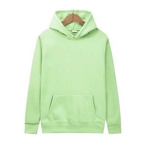 Vêtements de sport pour hommes et femmes, automne-hiver, vente en gros d'usine, sweat-shirt en molleton uni brodé, couleur unie, ample et surdimensionné - Product Image 1