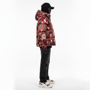 Chaqueta acolchada de alta calidad, abrigo de invierno grueso con estilo, tela de poliéster suave, ropa de calle cálida, chaqueta acolchada con logotipo personalizado para hombre - Product Image 3