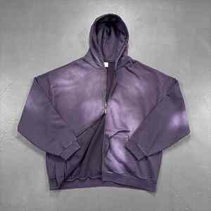 100% coton tissu hommes lavage à l'acide sweats à capuche adultes prix raisonnables léger fabriqué en usine pour la vente nouveau Stock sweats à capuche pour hommes - Product Image 4