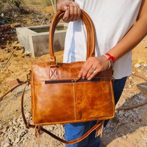 Nouveau véritable fait à la main usiné aztèque en cuir sacs fourre-tout femmes élégant sac à provisions élégant Style Vintage parfait accessoire sacs en cuir - Product Image 5