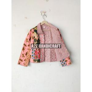Chắp Vá Của Phụ Nữ Bông Áo Khoác Phong Cách Boho Vá Áo Khoác Bông Handmade Áo Khoác Áo Khoác Ngày Lễ Quà Tặng Nút Gần gũi hơn Quà Tặng Cho Cô - Product Image 6