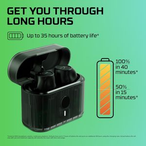 HyperX 727A5AA Cirro Buds Pro True Wireless Earbuds Active Noise Cancellation ANC Ambient Sound <strong>Bluetooth</strong> 5.2 IPX4 PC Switch - Product Image 2