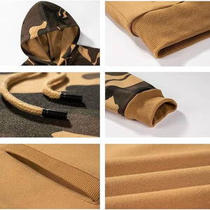 2025 último diseño personalizado 450gsm zip pasamontañas con capucha hombres ropa de calle de alta calidad cremallera de algodón liso subido por Dress Sports - Product Image 6