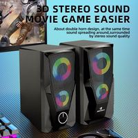 Jertech S6 venta al por mayor precio barato Mini Usb 2,0 Accesorios de ordenador Luz LED 30W altavoz y altavoz de bocina para Pc portátil Escritorio