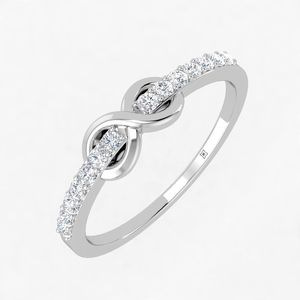 Rikhava Custom-Made Fine VVS IGI Moissanite <b>Diamond</b> <b>Wedding</b> Engagement Rings Minimalist Unique Designs for White Gold - Product Image 3