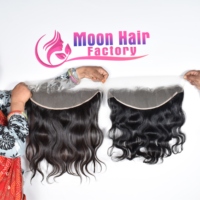 Produk Rambut India Murah 100% Remy Hair Frontal Bergelombang Alami Tekstur Lembut Halus Tahan Lama Dijual Harga Rendah Ekspor