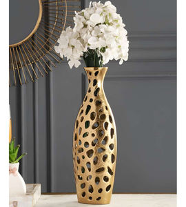 Vases en métal antique idéal pour les arrangements floraux abondants lors des fêtes d'anniversaire et des grands vases décoratifs d'intérieur - Product Image 5