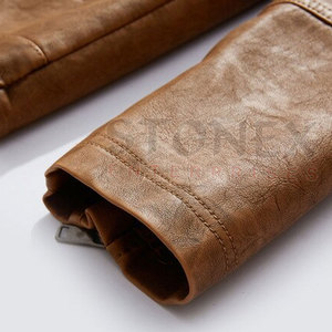 2023 <b>Men's</b> Genuine Leather <b>Canvas</b> Puffer Hooded <b>Jacket</b> Stand Collar Winter Breathable OEM Service Wholesale Price - Product Image 3