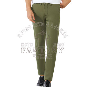 FANTASY WEAR OEM 2026 Pantalones Chinos de Corte Slim para Hombre, Pantalones Casuales de Algodón Elástico, Certificación CE ISO - Product Image 1