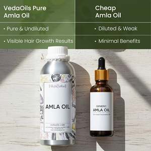 Organic Amla Oil for Damaged Hair Moisturizing and Smoothing Vegan Coconut Oil <b>Infused</b> with Ginger <b>Tea</b> Tree Oil for Curly Hair - Product Image 4