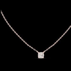 jewels 18k Elegant Round Cut Moissanite Necklace for women - Product Image 1