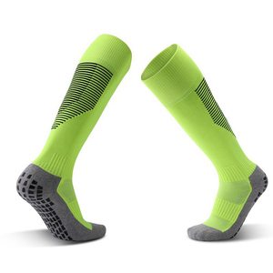 Calcetines de fútbol en blanco de alta calidad para hombre, ropa deportiva ajustada de nailon de punto de colores personalizados informales de secado rápido para hombre, OEM - Product Image 1