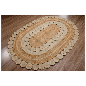 Alfombra de Yute Lavable Moderna Tejida a Mano Personalizada, Diseño Atractivo, Exportador Indio, Revestimiento para Piso de Uso Doméstico - Product Image 5