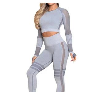 Estilo de vida activo para mujer, gimnasio, entrenamiento, ropa deportiva, resistente al agua, conjunto de Yoga de 2 piezas - Product Image 6