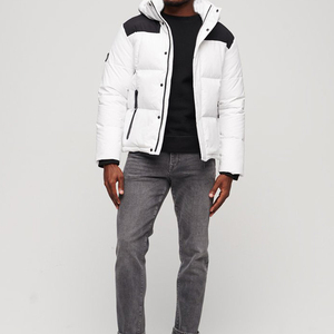 Vestes bouffantes d'hiver sans manches pour hommes professionnels tissu de toile de prix raisonnable avec col montant - Product Image 3