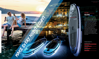 Planche de surf gonflable lumineuse 10'4'*31' pour la navigation nocturne, Stand Up Paddle (SUP)