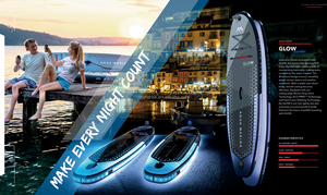 Planche de surf chaude 10'4 "* 31" pour le surf de nuit gonflable Sups stand up <span class=keywords><strong>Paddle</strong></span> SUP planche de surf rougeoyante - Product Image 3