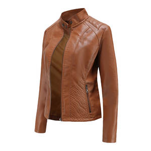 Chaqueta de invierno para mujer de fabricación profesional transpirable cierre de cremallera de secado rápido tamaño XL lona sólida piel de oveja de punto - Product Image 2