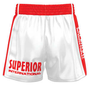 กางเกงชกมวย MMA คุณภาพสูงสำหรับผู้ชาย ความยาวขาใน 6 นิ้ว พิมพ์ลายแบบ Sublimation ระบายอากาศได้ดี ยืดหยุ่นสูง สปอร์ต ผลิตจากโพลีเอสเตอร์ 100% - Product Image 3