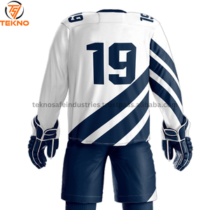 Uniformes de hockey sobre hielo unisex de diseño personalizado Ropa deportiva de equipo con todos Los tamaños disponibles Hecho de poliéster Servicios OEM para adultos - Product Image 3