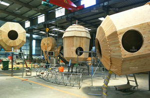 Thông nón gỗ sân chơi ngoài trời công viên giải trí tiện nghi bên ngoài sân chơi công viên cho trẻ em - Product Image 6