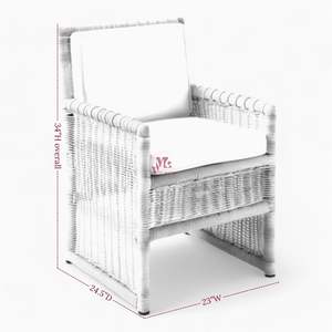 Sillón de ratán tejido, sillón de ratán con cojín, silla de ratán para muebles de sala de estar hechos en Vietnam - Product Image 3