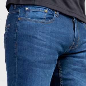 Jeans de Mezclilla Elásticos Smart Fit Azules, Jeans de Pierna Ajustada Elásticos para Hombre, Mezcla de Algodón Cómoda, Ropa Casual Elegante - Product Image 4