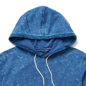 Custom Vintage 500 GSM Sun Faded Fleece French Terry Blank Drop Shoulder Heavyweight Oversized <b>Sand</b> Acid Stone Wash <b>Hoodies</b> - Product Image 2