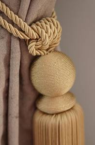 Sujetadores de Cortinas: Lazos de Cuerda Natural y Borlas de Algodón (Juego de 2) - Product Image 4